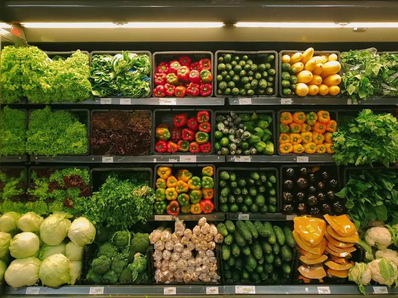 Fresh produce at market